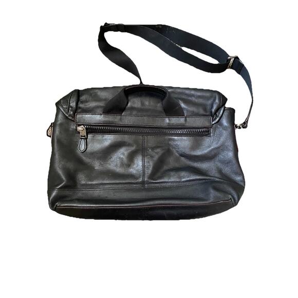 Coach Ranger Leather Shoulder Messenger Bag STYLE Black Work Laptop - Picture 4 of 8